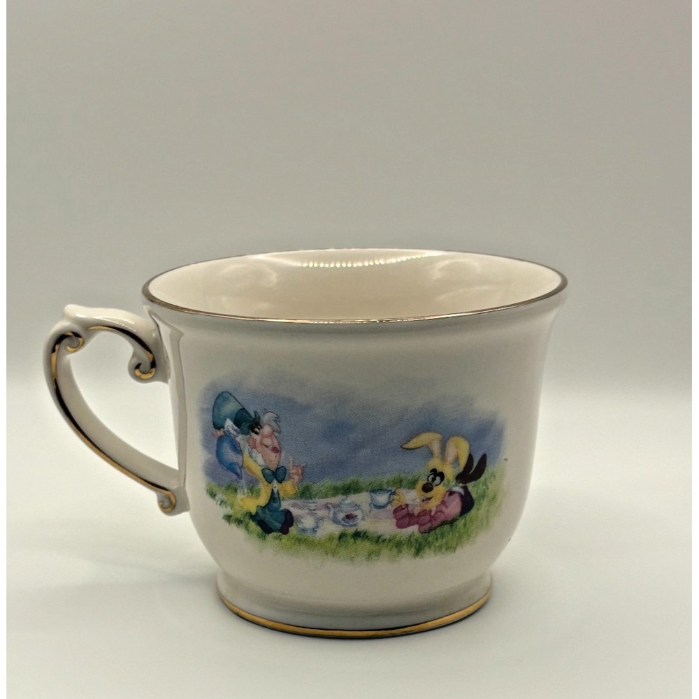 Disney Parks Authentic "Alice in Wonderland" Mad Hatter & March Hare Tea Cup Mug